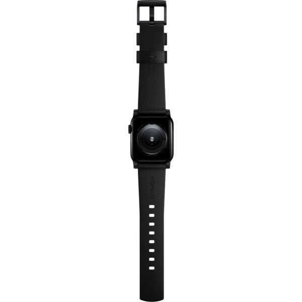 Фото - Ремешок для смарт-часов Nomad Modern Leather Band Black Hardware Black 46mm/49mm (NM01198185)