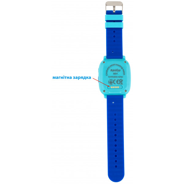 Фото - Дитячий годинник AmiGo GO001 Swimming Camera+LED Blue