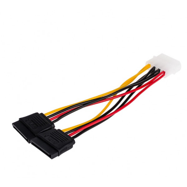 Фото - Кабель живлення Atcom Molex-2Sata, 0.2 m (16148)