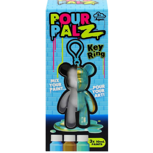 Фото - Набір для декупажу та розпису Pour Palz Брелок Ведмедик в ас.(GS-G08162)