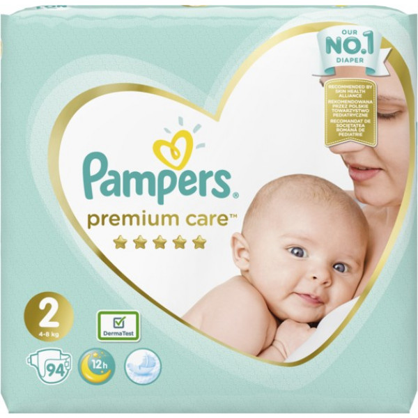 Фото - Одноразовые подгузники Pampers Premium Care Размер 2 (4-8 кг), 94 шт. (81689707)