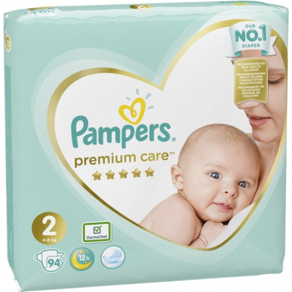 Фото - Одноразовые подгузники Pampers Premium Care Размер 2 (4-8 кг), 94 шт. (81689707)