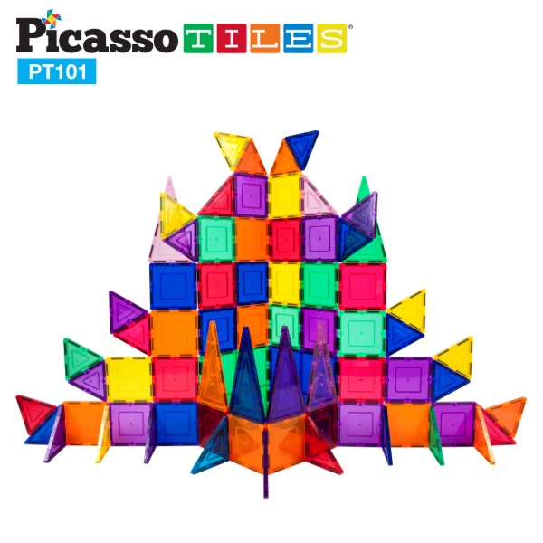 Фото - Магнитный конструктор Trefl PICASSO TILES 101 деталей (22402)