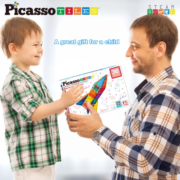 Фото - Магнітний конструктор Trefl PICASSO TILES 36 деталей (27971)
