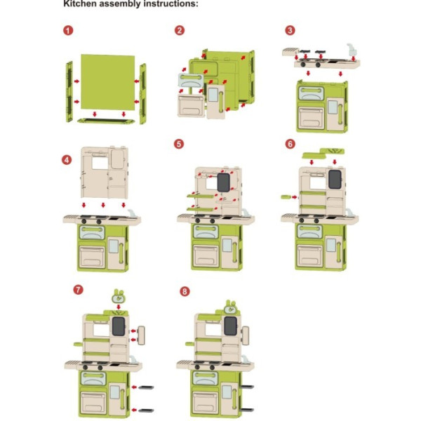 Фото - Сюжетно-рольова гра. Кухня Bambi G801 83 см Pink (1171356)