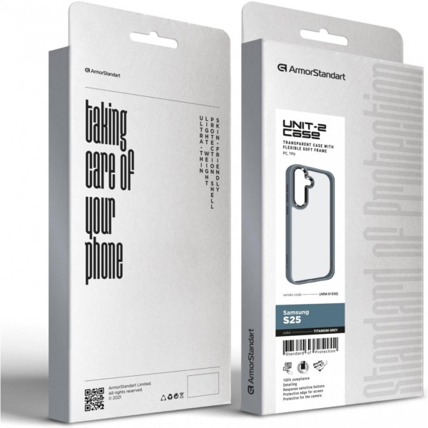 Фото - Чехол для смартфона Armorstandart UNIT2 for Samsung S25 Titanium Grey (ARM81838)