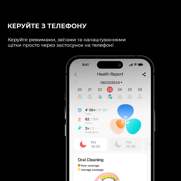 Фото - Зубна щітка електрична Oclean X Ultra 20 Electric Toothbrush Black (6970810557121)