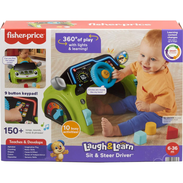 Фото - Інтерактивний руль Fisher-Price Маленький водитель с технологией Smart Stages (HTW88)
