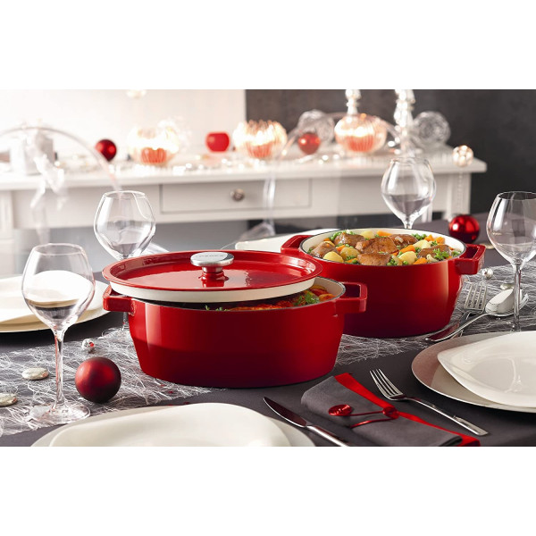 Фото - Каструля Pyrex Slow Cook Red 6.3 л (SC5AC28)