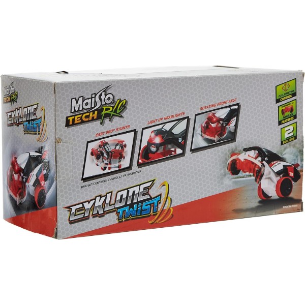 Фото - Радіокерована машинка Maisto Tech Tech RC Cyklone Twist (82094 red/black) Красно-чёрный