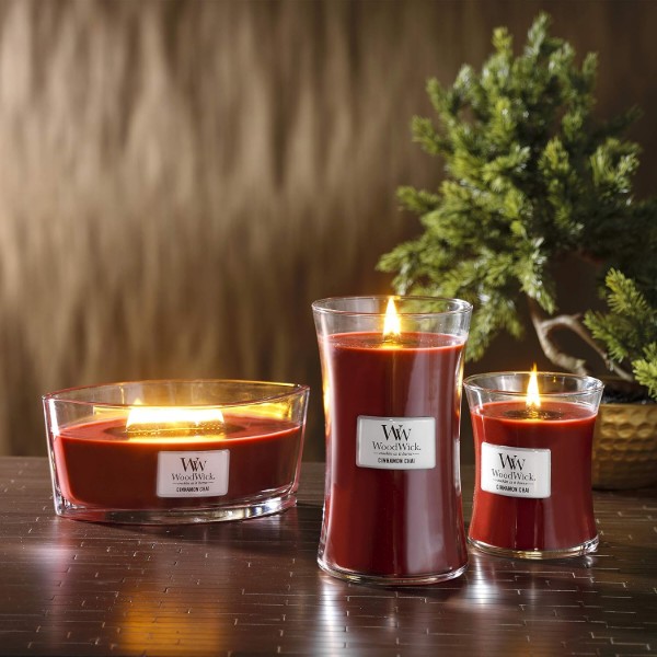 Фото - Свеча стекло Woodwick Ellipse Cinnamon Chai (Чай с корицей) 453г (76104E)