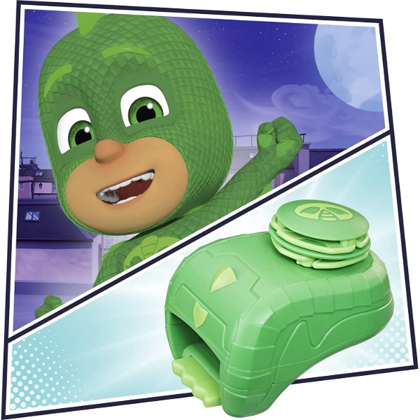 Фото - Коллекционные фигурки набор Hasbro PJ Masks Снаряжение для ролевых игр рукавицы ГЕККО (F2145)