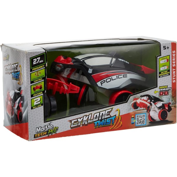 Фото - Радіокерована машинка Maisto Tech Tech RC Cyklone Twist (82094 red/black) Красно-чёрный