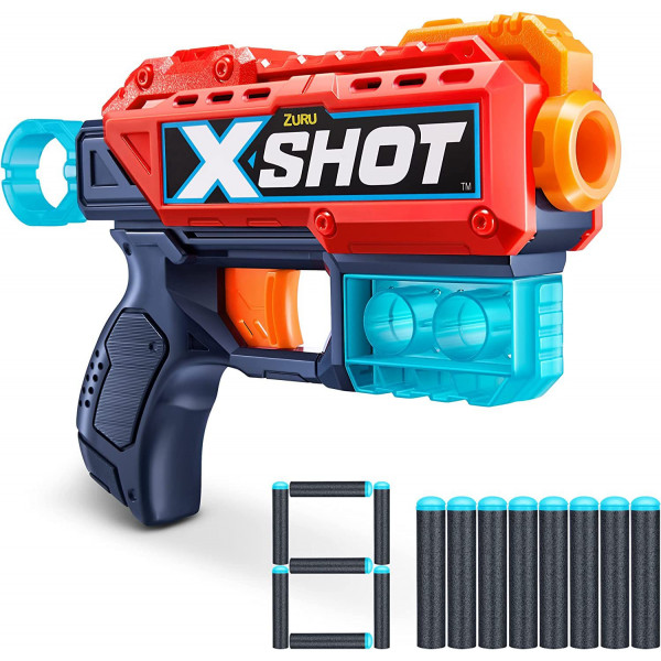 Фото - Бластер однозарядный ZURU X-Shot Red EXCEL Kickback (8 патронов) (36184R)