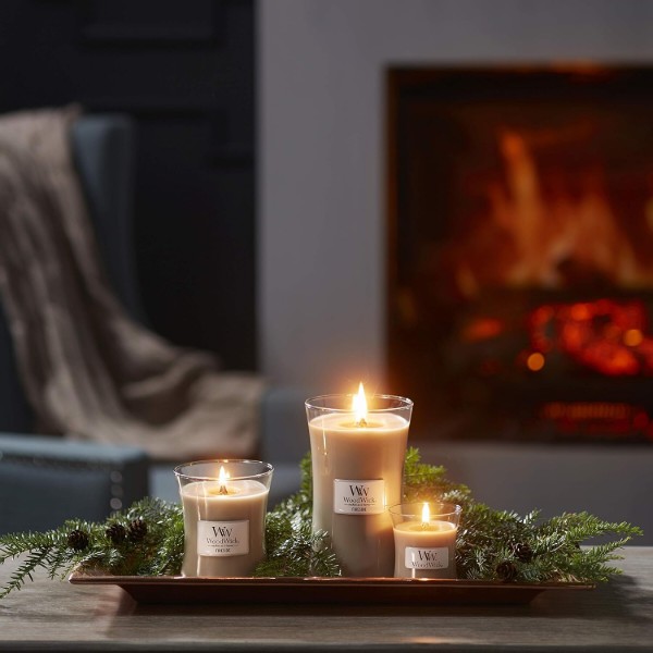 Фото - Свеча стекло Woodwick Large Fireside (Камин) 609г (93106E)