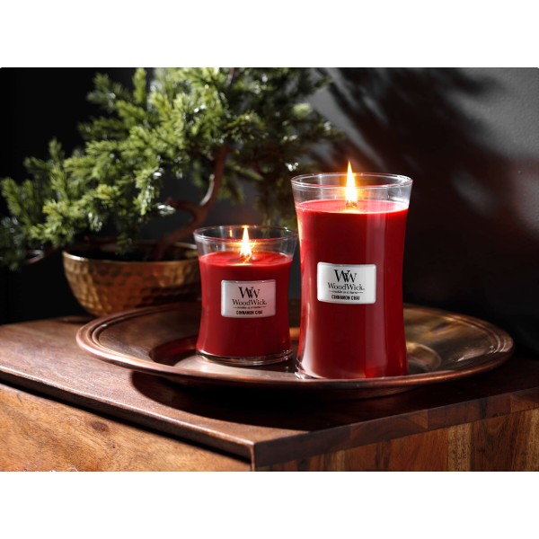 Фото - Свеча стекло Woodwick Medium Cinnamon Chai (Чай с корицей) 275г (92104E)