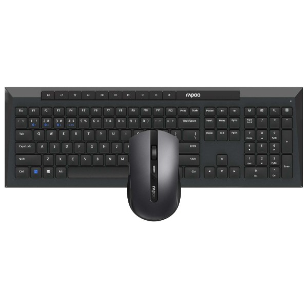 Фото - Клавиатура+мышь беспроводная Rapoo 8210M Black