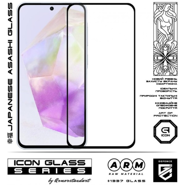 Фото - Защитное стекло для смартфона Armorstandart Icon for Samsung A36 5G Black (ARM82211)