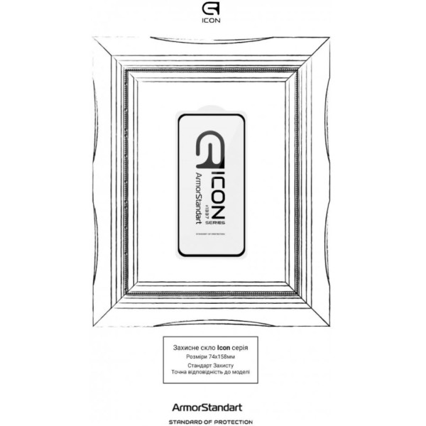 Фото - Защитное стекло для смартфона Armorstandart Icon for Samsung A36 5G Black (ARM82211)