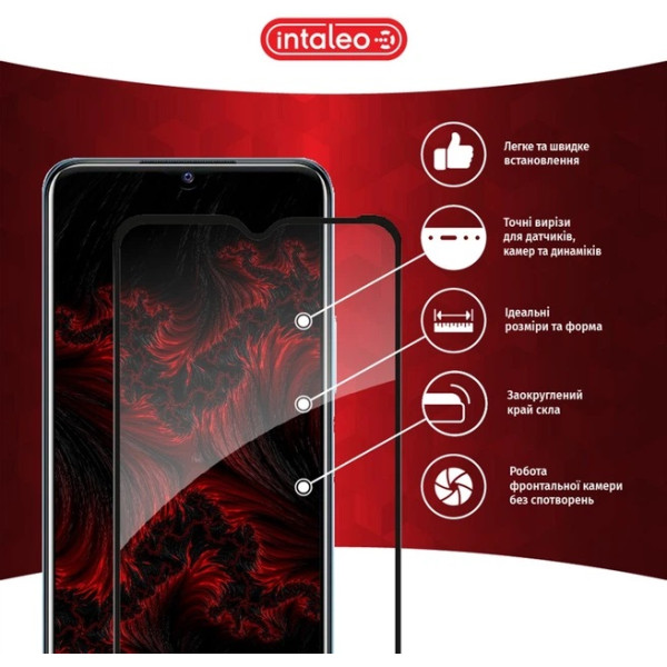 Фото - Захисне скло для смартфону Intaleo Full Glue for Vivo Y33S Black (1283126526909)