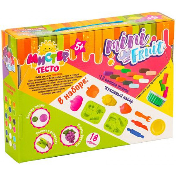 Фото - Лепка из теста Strateg Мистер Тесто. Mini Fruit (71201)
