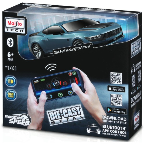 Фото - Радиоуправляемая машинка Maisto Tech Ford Mustang Dark Horse (82651 (24923))