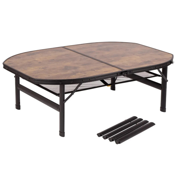 Фото - Складаний стіл Bo-camp Melrose Oval 120x80 см Black/Wood look (1404220)