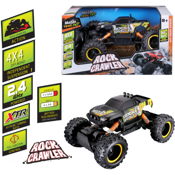 Фото - Радіокерована машинка Maisto Tech Rock Crawler (82746 black)