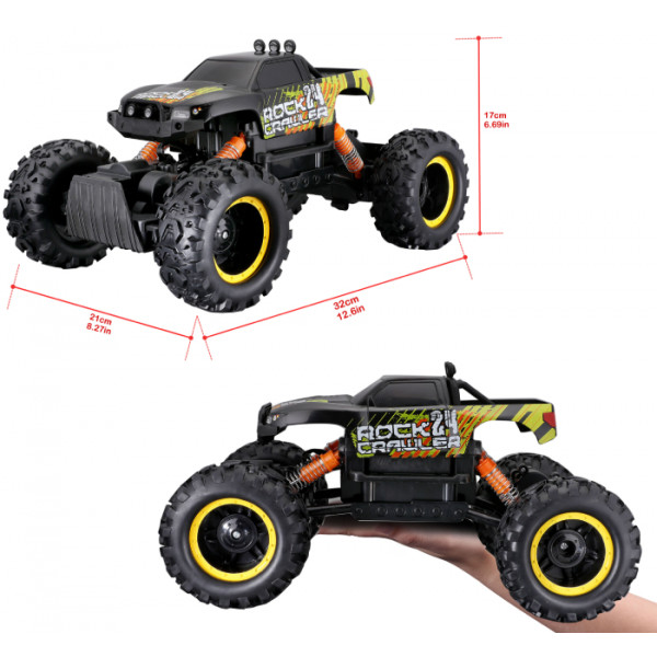 Фото - Радіокерована машинка Maisto Tech Rock Crawler (82746 black)