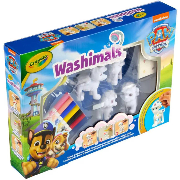 Фото - Набор для декупажа и росписи Crayola Washimals Paw Patrol 4 животных и 6 фломастеров (74-0290)