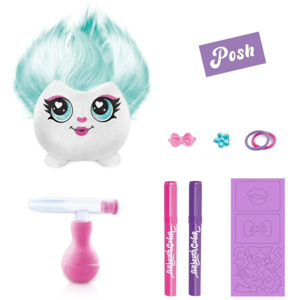 Фото - Набір для декупажу та розпису Canal Toys DIY AIRBRUSH PLUSH - Hair'iffic Зроби зачіску - Пош (AIR038/3)