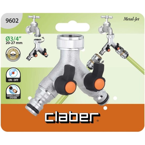 Фото - З'єднувач для шланга Claber 3/4"В (96020000)