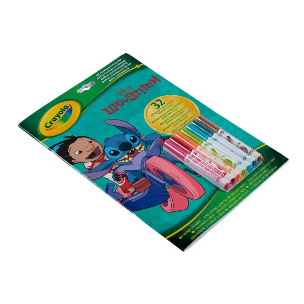 Фото - Раскраски Crayola Lilo & Stitch 32 стoр. 1 и 7 фломастеров (04-0865G)