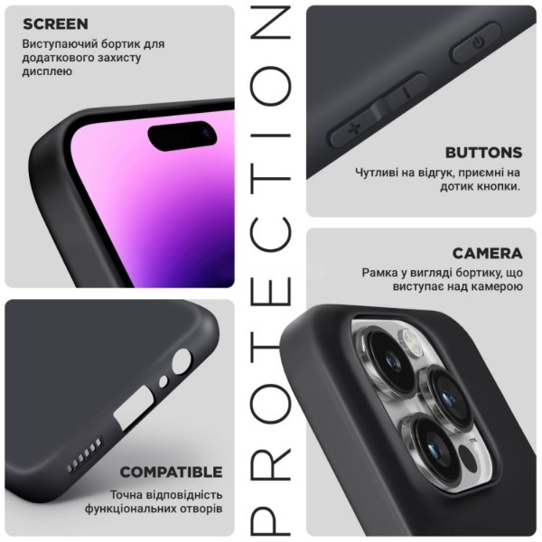 Фото - Чехол для смартфона Armorstandart Matte Slim Fit for Motorola G15 Camera cover Black (ARM82998)