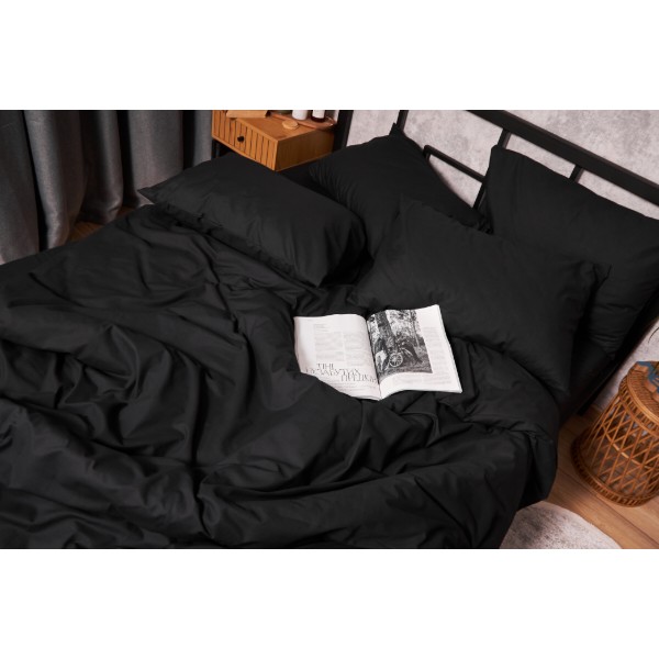 Фото - Комплект постільної білизни Moon&Star Бязь Gold Люкс Black 160х220х2 нав. 2х50х70 (MS-820003006)