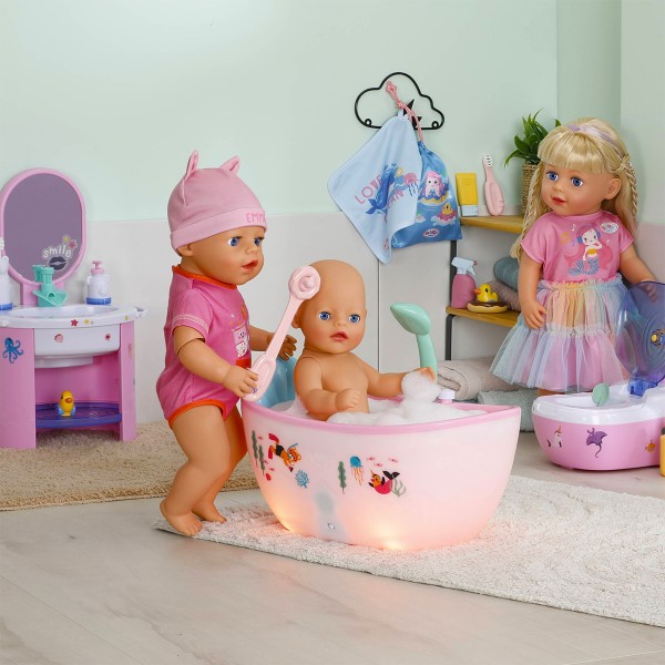 Фото - Меблі для пупса Baby Born серії Click and Play – КАЗКОВЕ КУПАННЯ (світло, звук) (837993)