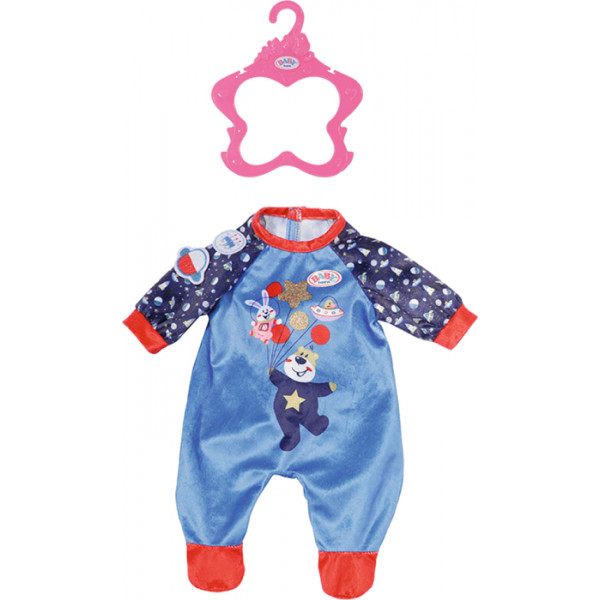 Фото - Одяг та аксесуари для ляльки Baby Born серії День Народження - Святковий Комбінезон (на 43 см, синій) (831090-2)