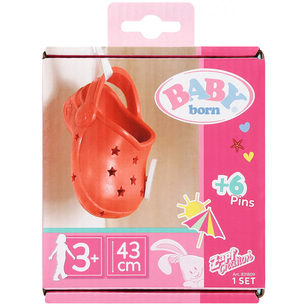 Фото - Одяг та аксесуари для ляльки Baby Born САНДАЛІ ЗІ ЗНАЧКАМИ (на 43 cm, червоні) (831809-4) Фото - Одяг та аксесуари для ляльки Baby Born САНДАЛІ ЗІ ЗНАЧКАМИ (на 43 cm, червоні) (831809-4)