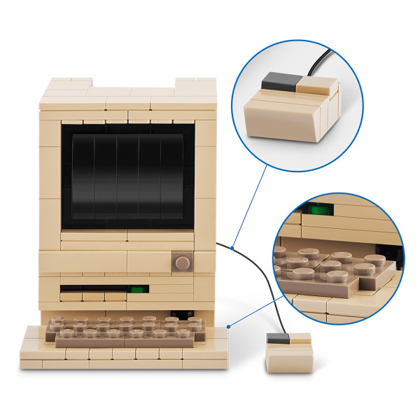 Фото - Пластиковый конструктор ZURU в капсуле MAX серии Retro S1 – КОМПЬЮТЕР МАКИНТОШ (83185AGQ8)