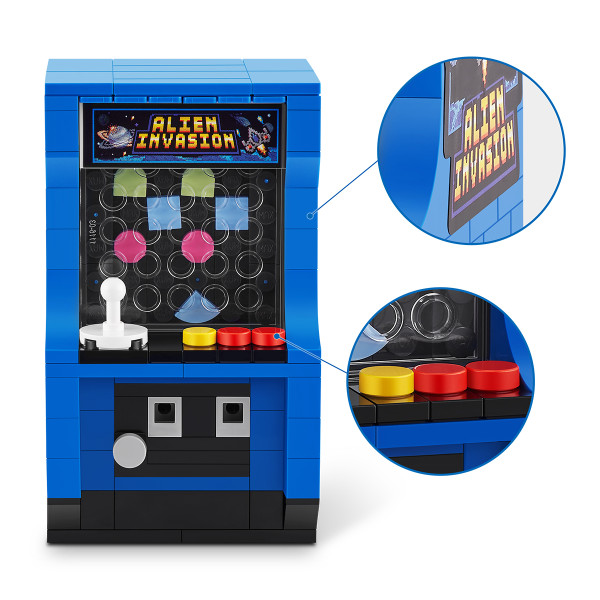 Фото - Пластиковый конструктор ZURU в капсуле MAX серии Retro S1 – ИГРОВОЙ АРКАДНЫЙ АВТОМАТ (83185BGQ8)