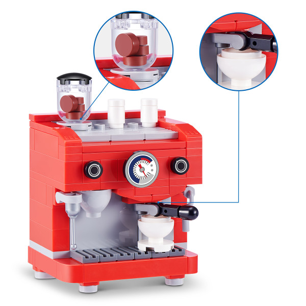 Фото - Пластиковий конструктор ZURU в капсулі MAX серії Home S1 - КАФЕМАШИНА (83224AGQ8)