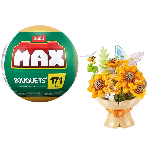 Фото - Пластиковый конструктор Max серии Bouquets S1 – БУКЕТ ПОДСОЛНЕЧНИКОВ (свет) (83248DGQ8)