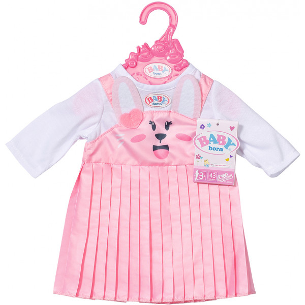 Фото - Одежда и аксессуары для куклы Baby Born ПЛАТЬЕ С ЗАЙКОЙ (43 сm) (832868)