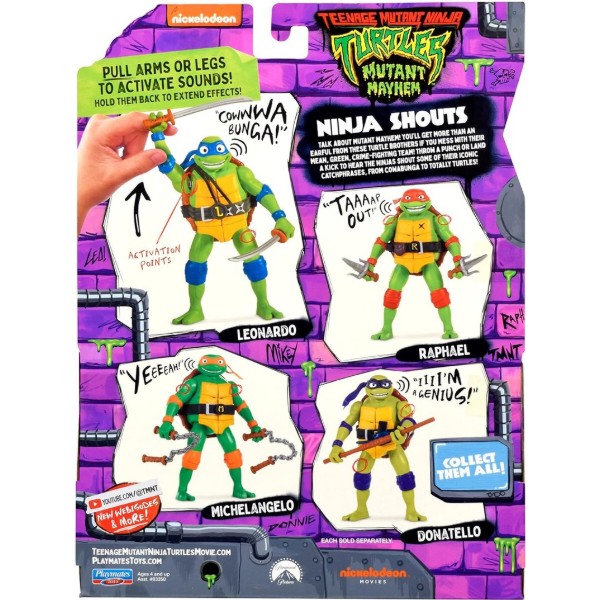 Фото - Коллекционная фигурка TMNT «Черепашки-Ниндзя MOVIE III» – РАФАЭЛЬ (звук) (83354)
