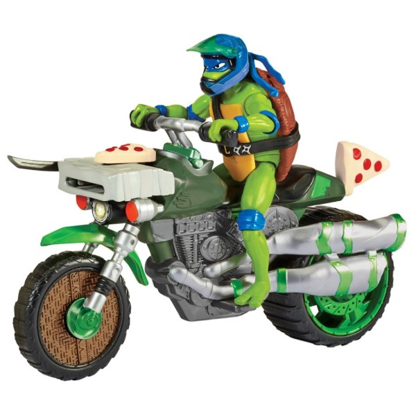 Фото - Коллекционная фигурка TMNT «Черепашки-Ниндзя MOVIE III» - ЛЕОНАРДО НА МОТОЦИКЛЕ (83431)