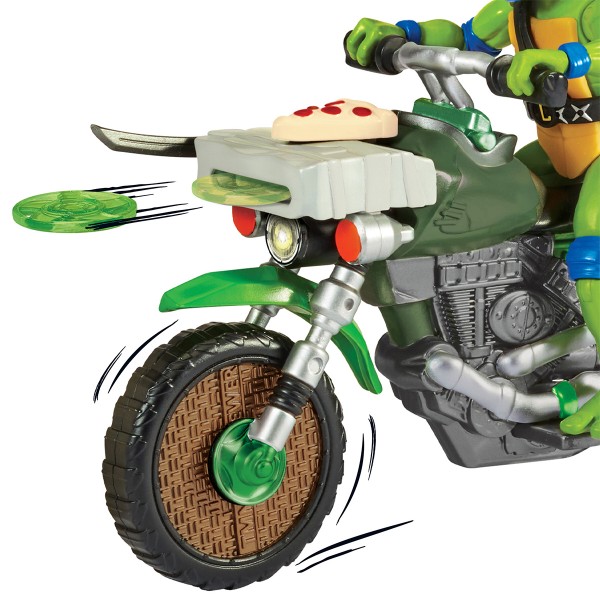 Фото - Коллекционная фигурка TMNT «Черепашки-Ниндзя MOVIE III» - ЛЕОНАРДО НА МОТОЦИКЛЕ (83431)