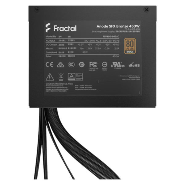 Фото - Блок питания для ПК Fractal design Anode SFX Bronze 450W Black (FD-P-AS2B-450-EU)