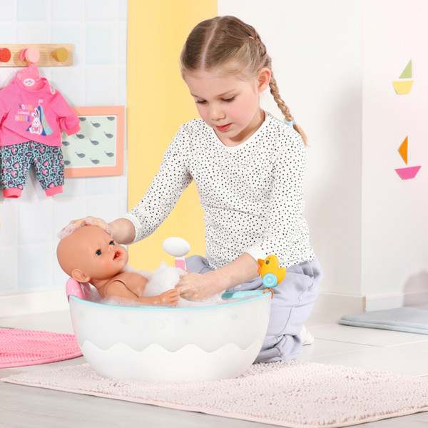 Фото - Одяг та аксесуари для ляльки Baby Born Автоматична ванночка для ляльки Baby Born – Легке купання