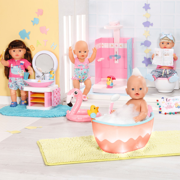 Фото - Одяг та аксесуари для ляльки Baby Born Автоматична ванночка для ляльки Baby Born – Легке купання