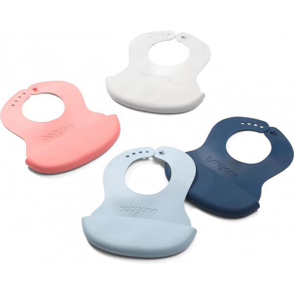 Фото - Нагрудник каучуковый BabyOno с регулируемой застежкой (835)